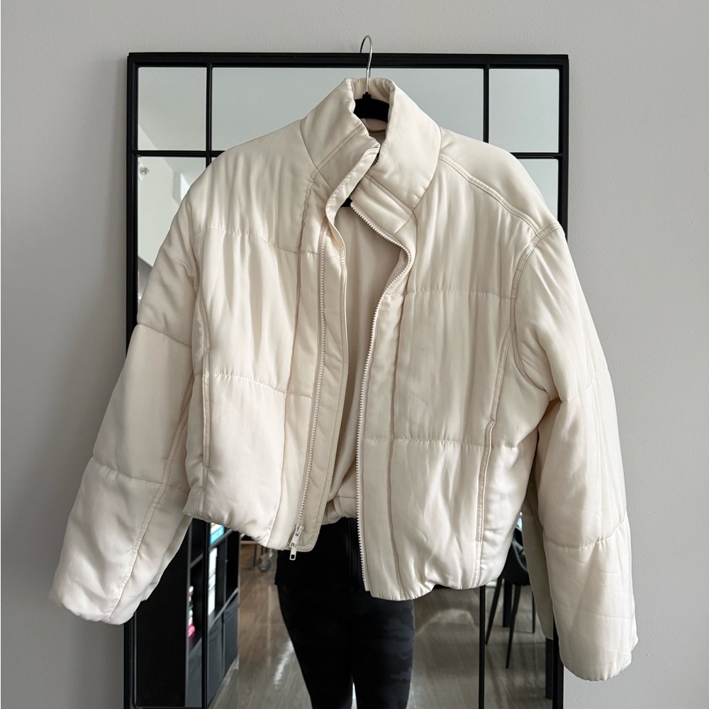 Vince Off-White Puffer Jacket